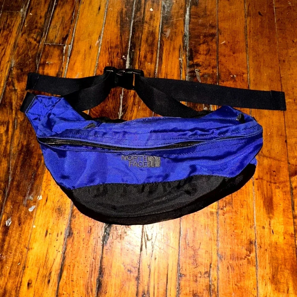 THE NORTH FACE Unisex Bozer Hip Backpack Blue Black Nylon Waist Bag Zipper
